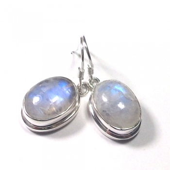 Authentic gemstone everyday wear drop earrings